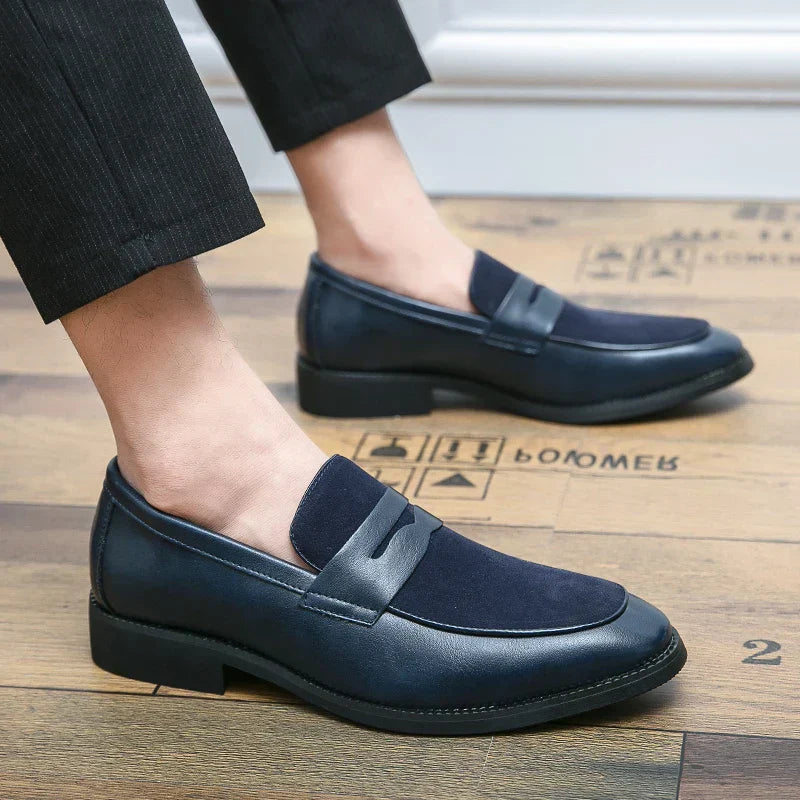 Elegant suede and leather loafers - Bray