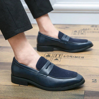 Elegant suede and leather loafers - Bray