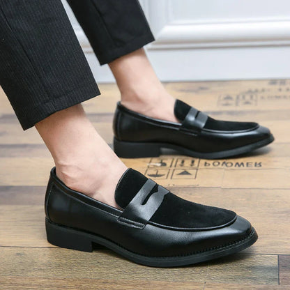 Elegant suede and leather loafers - Bray
