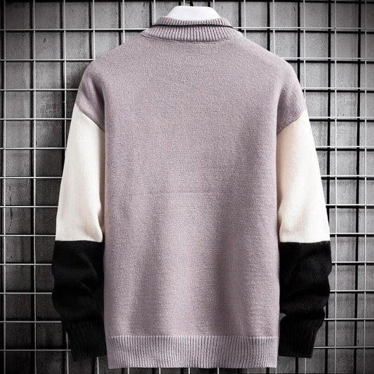 Felix Patchwork Pullover - Warm &amp; Fashionable Sweater