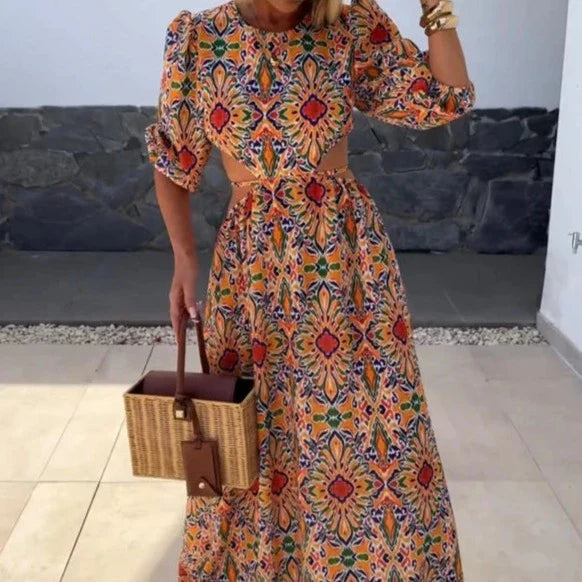 Eleanor - Elegant dress with print