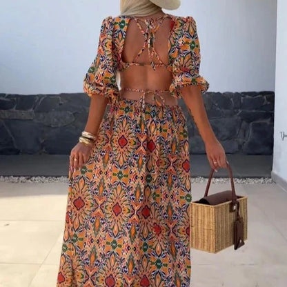 Eleanor - Elegant dress with print