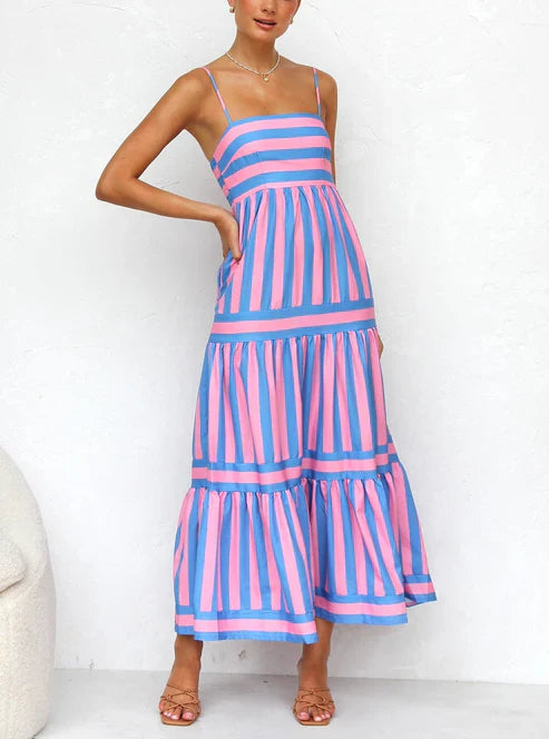 Cora - Striped maxi dress