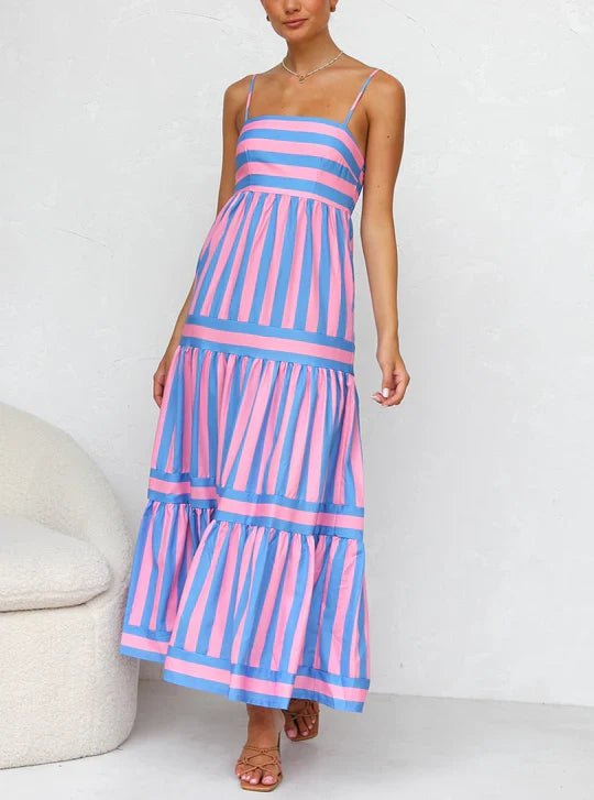 Cora - Striped maxi dress