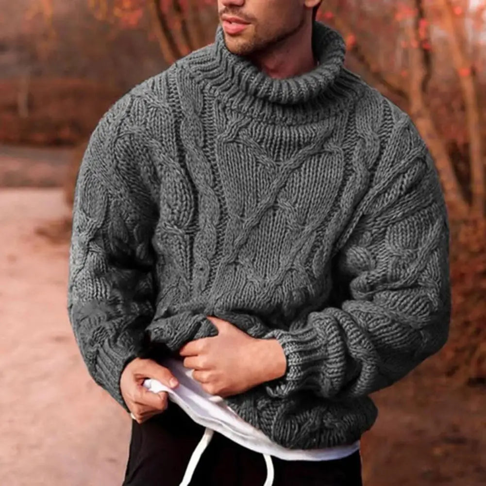 Men's Braided Knitted Sweater - Jenson