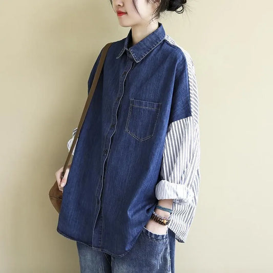 Sylvie - Long Sleeve Denim Shirts