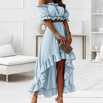 Jane - Elegante jurkset met ruches