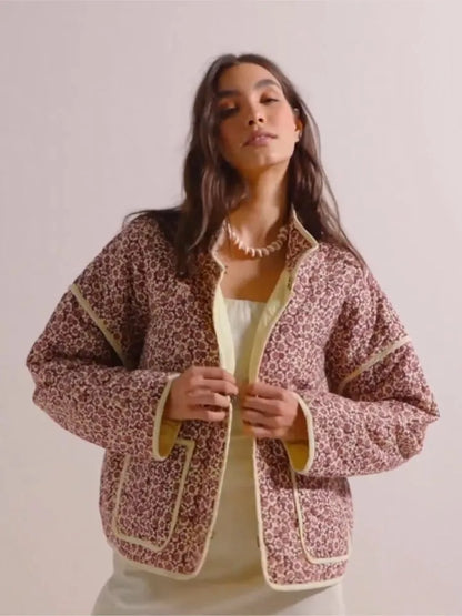 Flore - Manteau à imprimé floral vintage