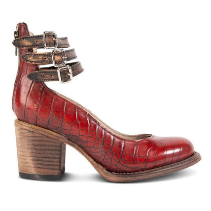 Stylish pumps with ankle strap - Neda 