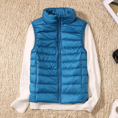Alexis - mouwloze ultralichte bodywarmer met dons