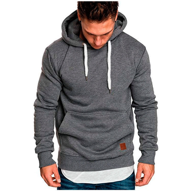 Sam Casual Hoodie for Men - Practical with Kangaroo Pocket
