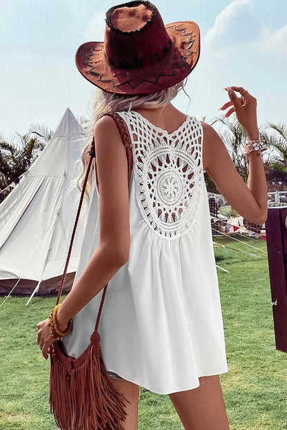 Caroline - Sleeveless boho top
