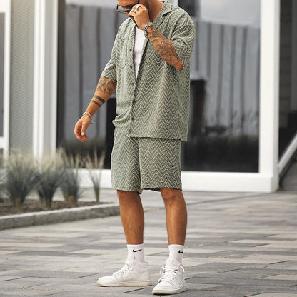 Xander - Vintage Zomerset Heren [Shirt+Korte Broek]