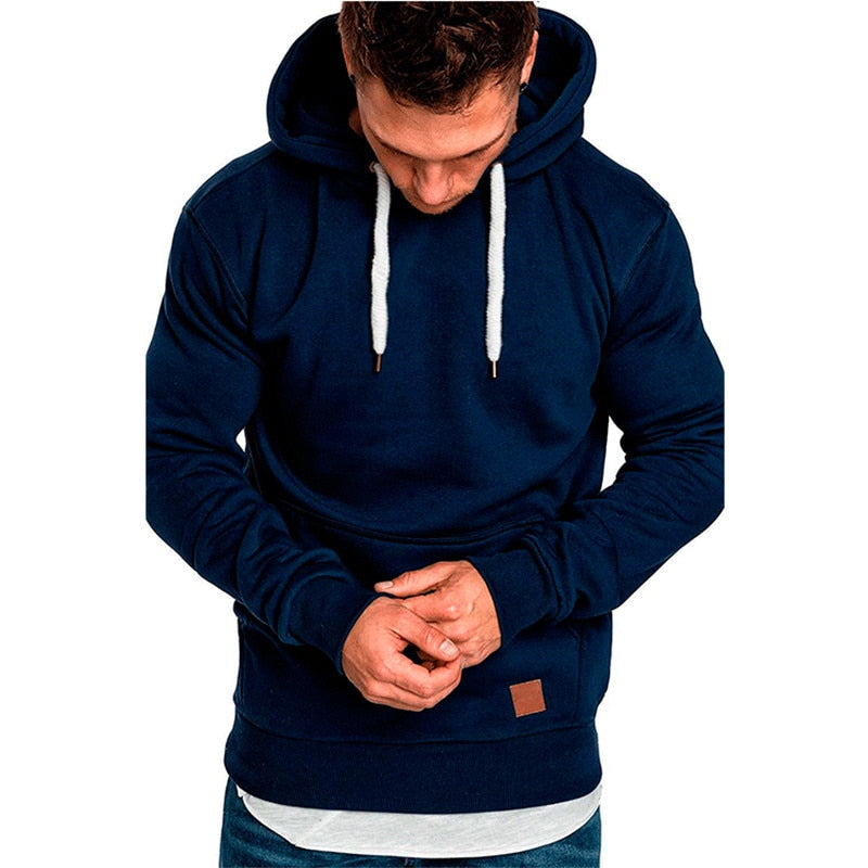 Sam Casual Hoodie for Men - Practical with Kangaroo Pocket