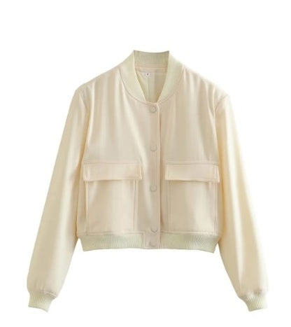 Blouson aviateur beige