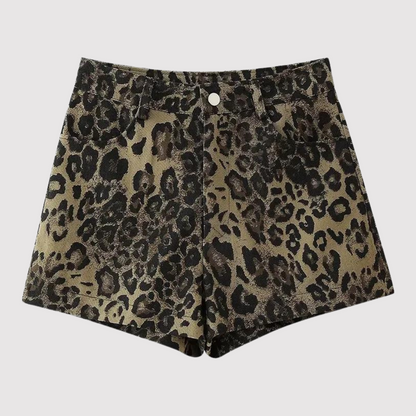 Frances - Leopard Print Shorts