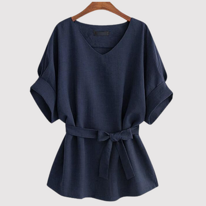 Olivia - Loose blouse with short sleeves