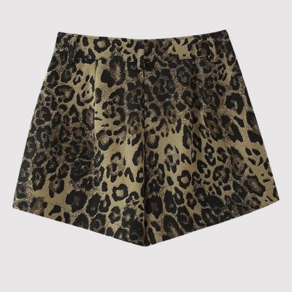 Frances - Leopard Print Shorts
