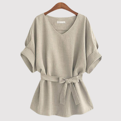 Olivia - Loose blouse with short sleeves