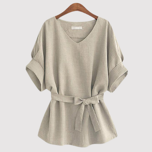 Olivia - Loose blouse with short sleeves