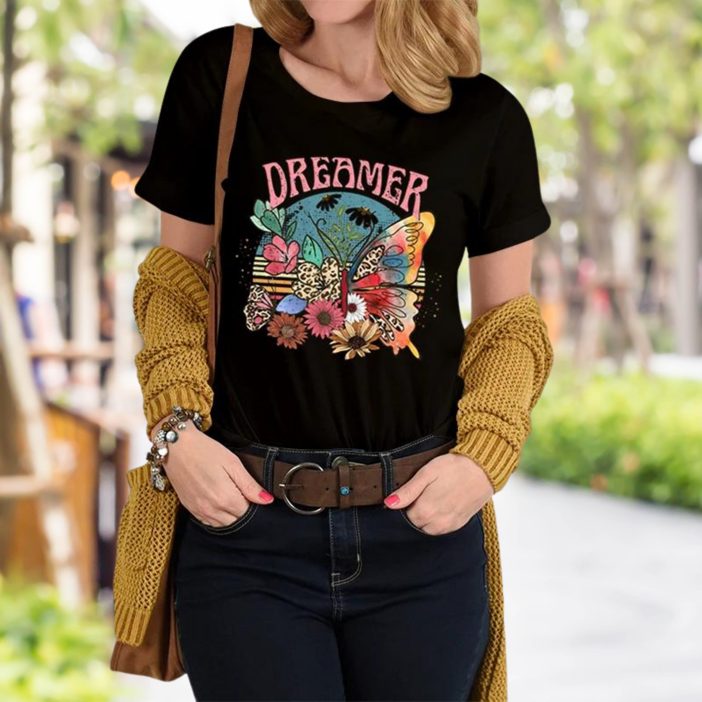 Amelia - Chemise à imprimé rétro