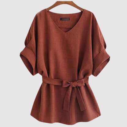 Olivia - Loose blouse with short sleeves