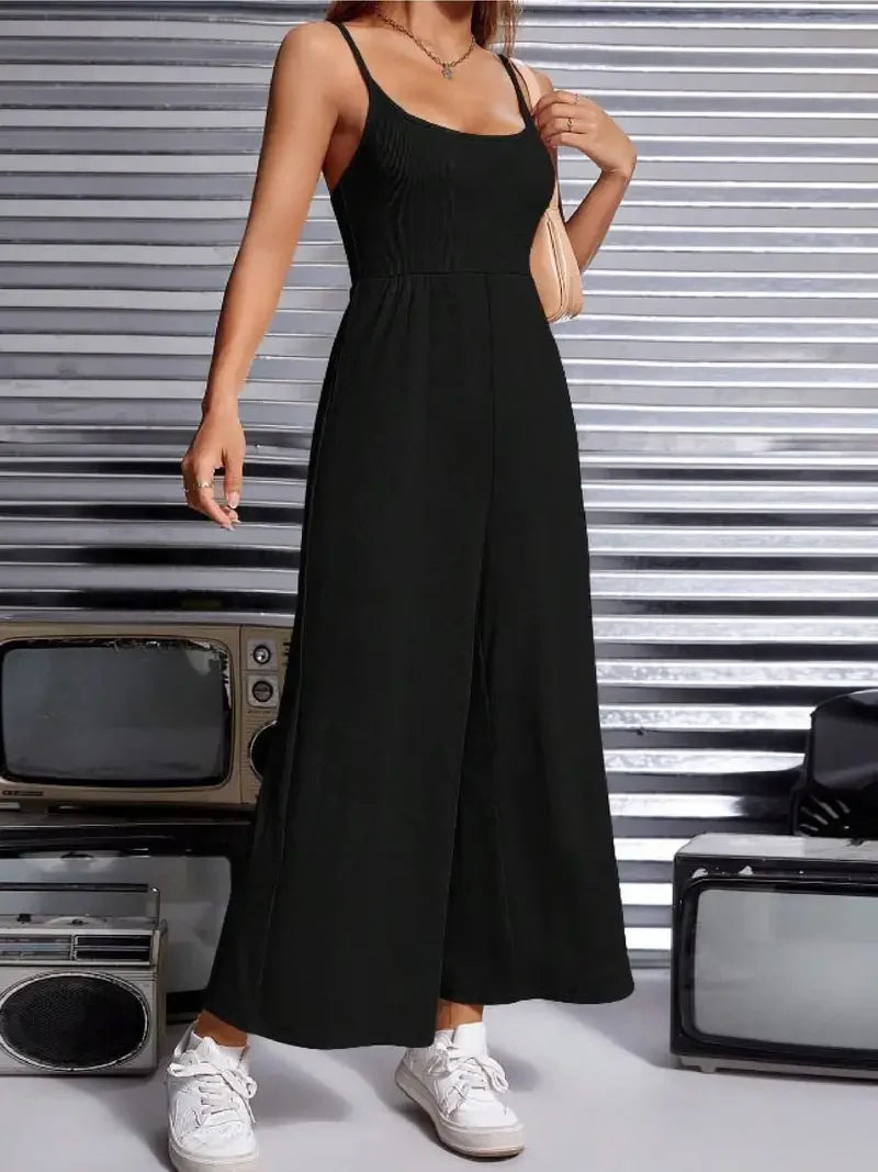 Aurelia - Combinaison sans manches à jambes larges