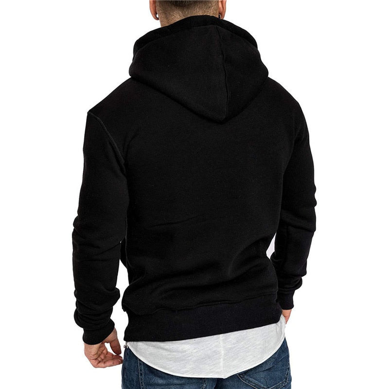 Sam Casual Hoodie for Men - Practical with Kangaroo Pocket