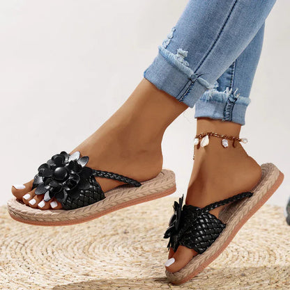 Audrey - Trendy boho woven moccasins