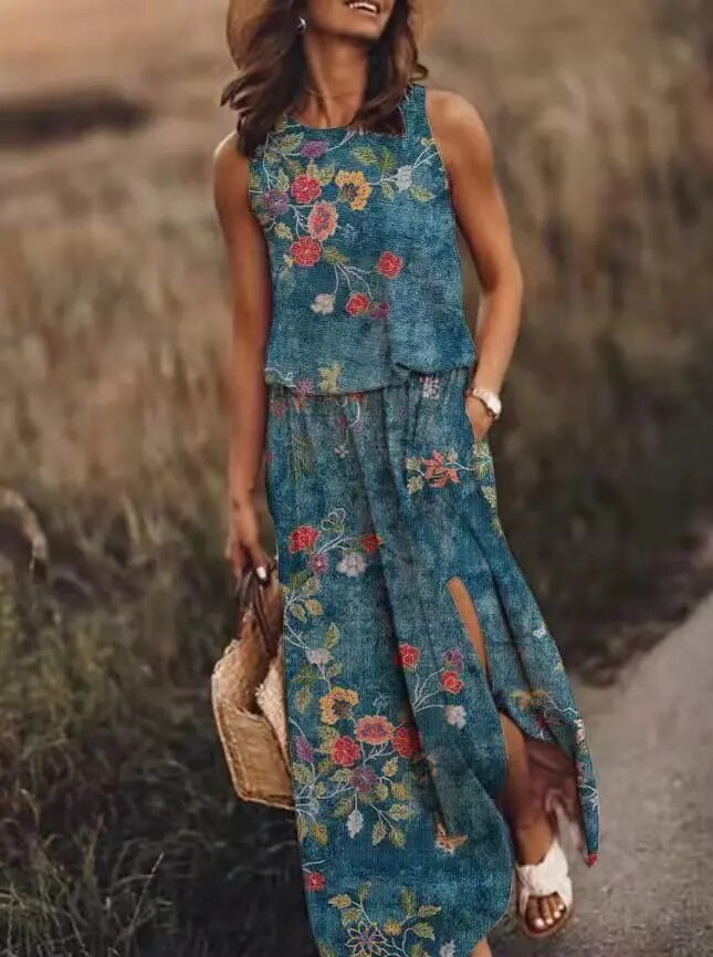 Marisol van La Bavarese: een zomerse maxi-jurk Marisol van La Bavarese: een zomerse maxi-jurk