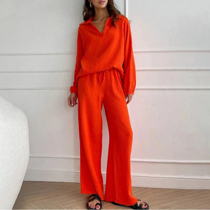 Arbitra - Losse casual top en broek tweedelige set