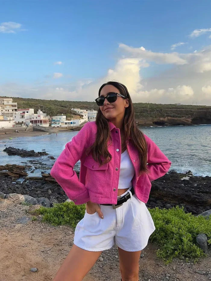 Mabel - Women's Button Long Sleeve Coat