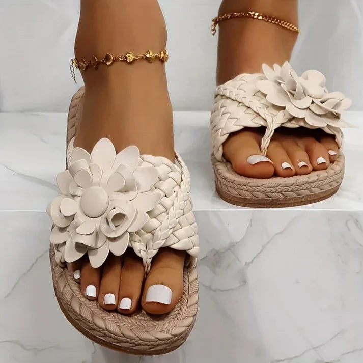 Audrey - Trendy boho woven moccasins