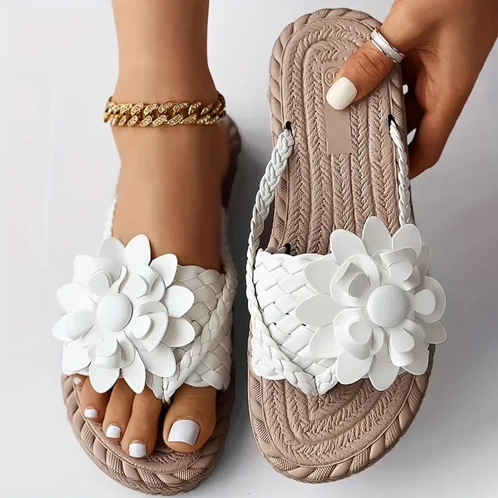 Audrey - Trendy boho woven moccasins