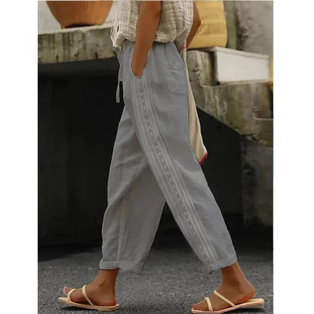 Automne - pantalon de plage élastique avec cordon de serrage