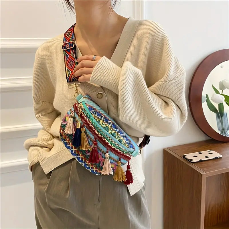 Dixie - Retro ethnic style shoulder bag