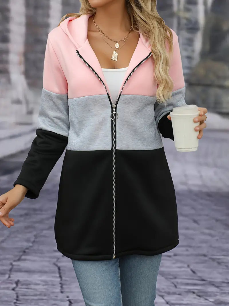 Beatrice - Elegante Color Block Hoodie voor dames