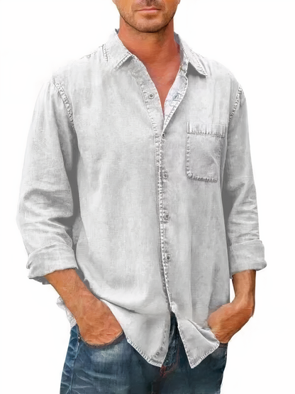 Denim overhemd met lange mouwen - Mateo