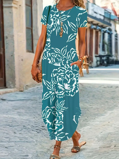 Adeline - Casual dress with short sleeves