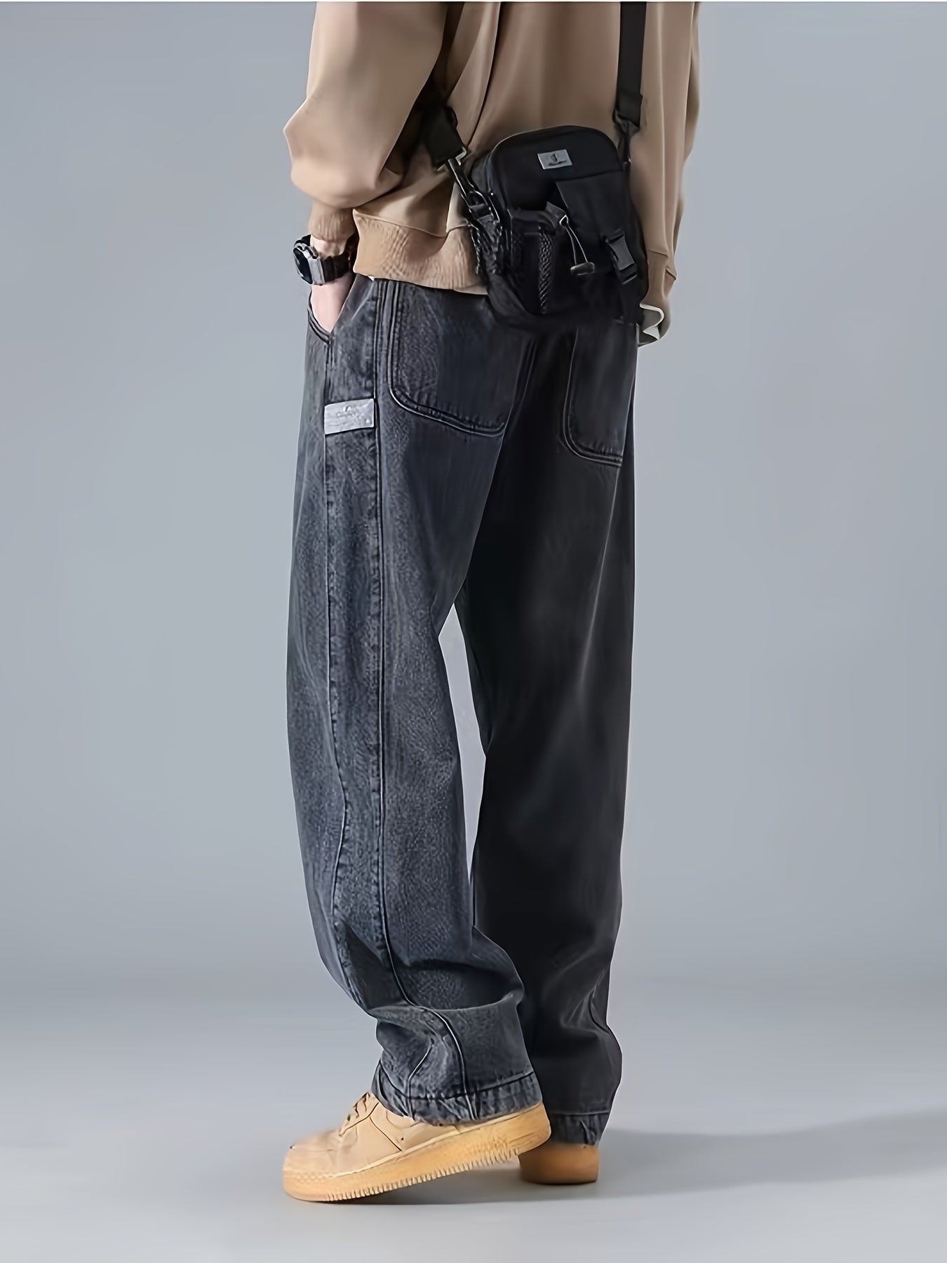 T-shirt décontracté pour ado - Couleur unie - 100 % polyester - Parfait pour le week-end d'automne/hiver