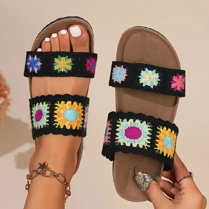 Agatha - Flat slippers for women in summer