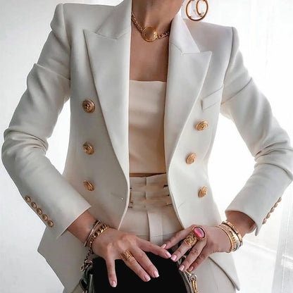 Annabelle - Blazer boyfriend ouvert à manches longues