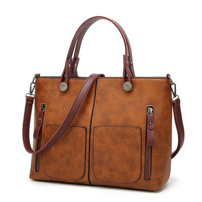 Elly - Ladies Vintage Leather Shoulder Bag 