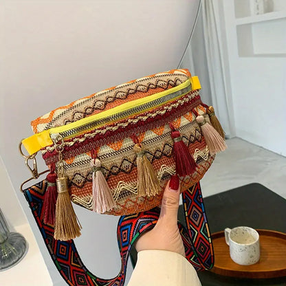 Dixie - Retro ethnic style shoulder bag