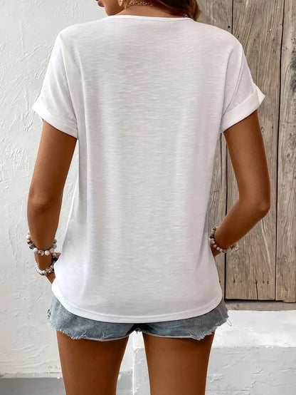 Adeline - T-shirt with tassel embroidery