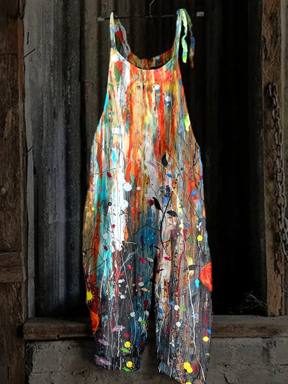 Jane - Jumpsuit met abstracte print