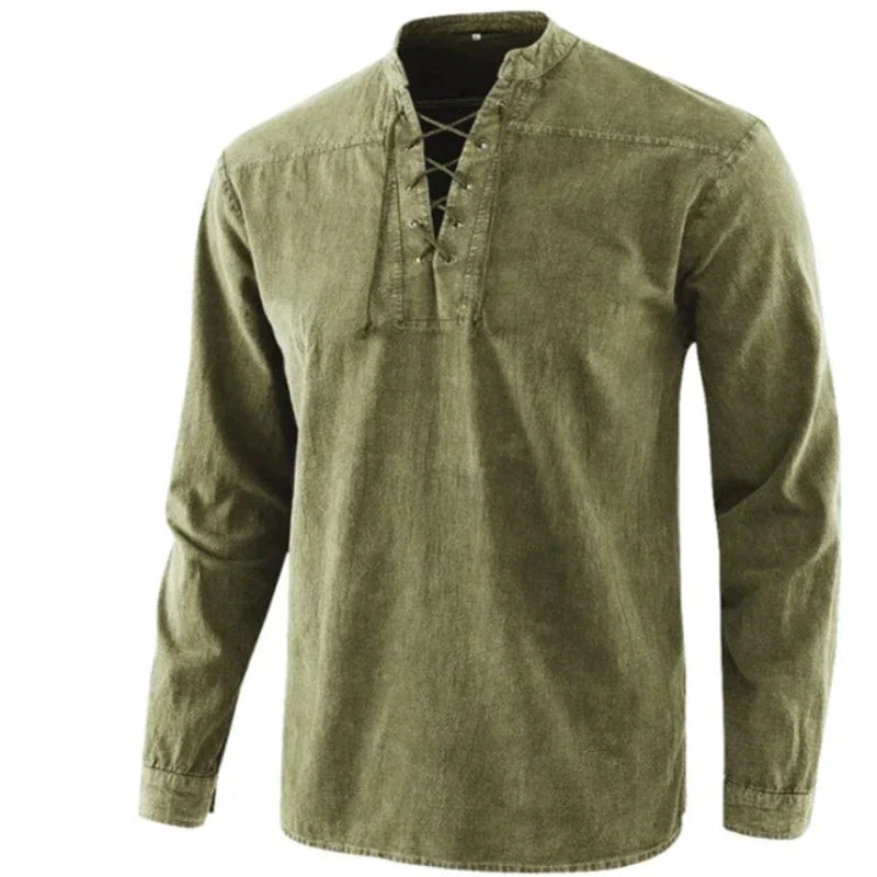Hanski - Men's V-neck shirt