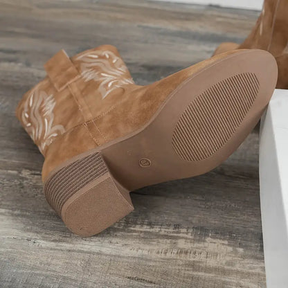 Natalie - Retro laarzen met hoge hak