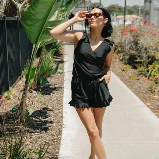 Berenice - Ingebouwde bh Mam 's zwempak Romper