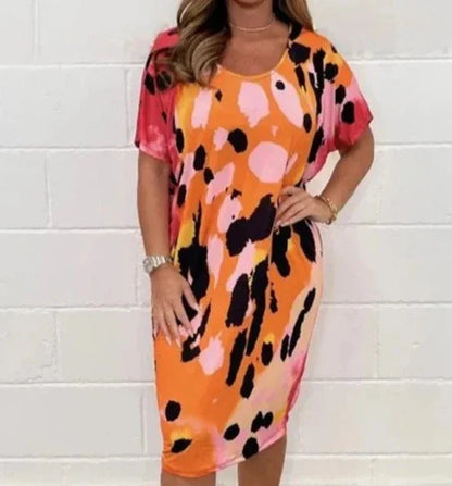 Cécile - Robe décontractée à imprimé léopard